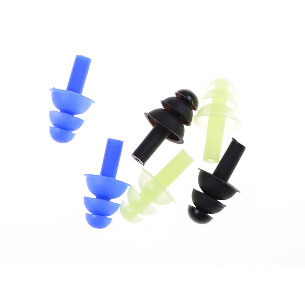 1 paire bouchons d'oreille souples Silicone environnemental étanche à la poussière bouchons d'oreilles plongée Sports nautiques natation accessoires