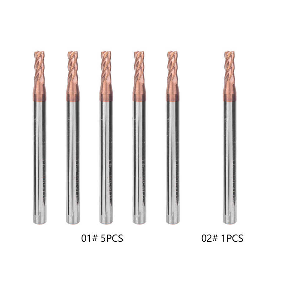 3mm 4- snijder hardmetalen freesset wolfraamstaal cnc-freesbit duurzaam