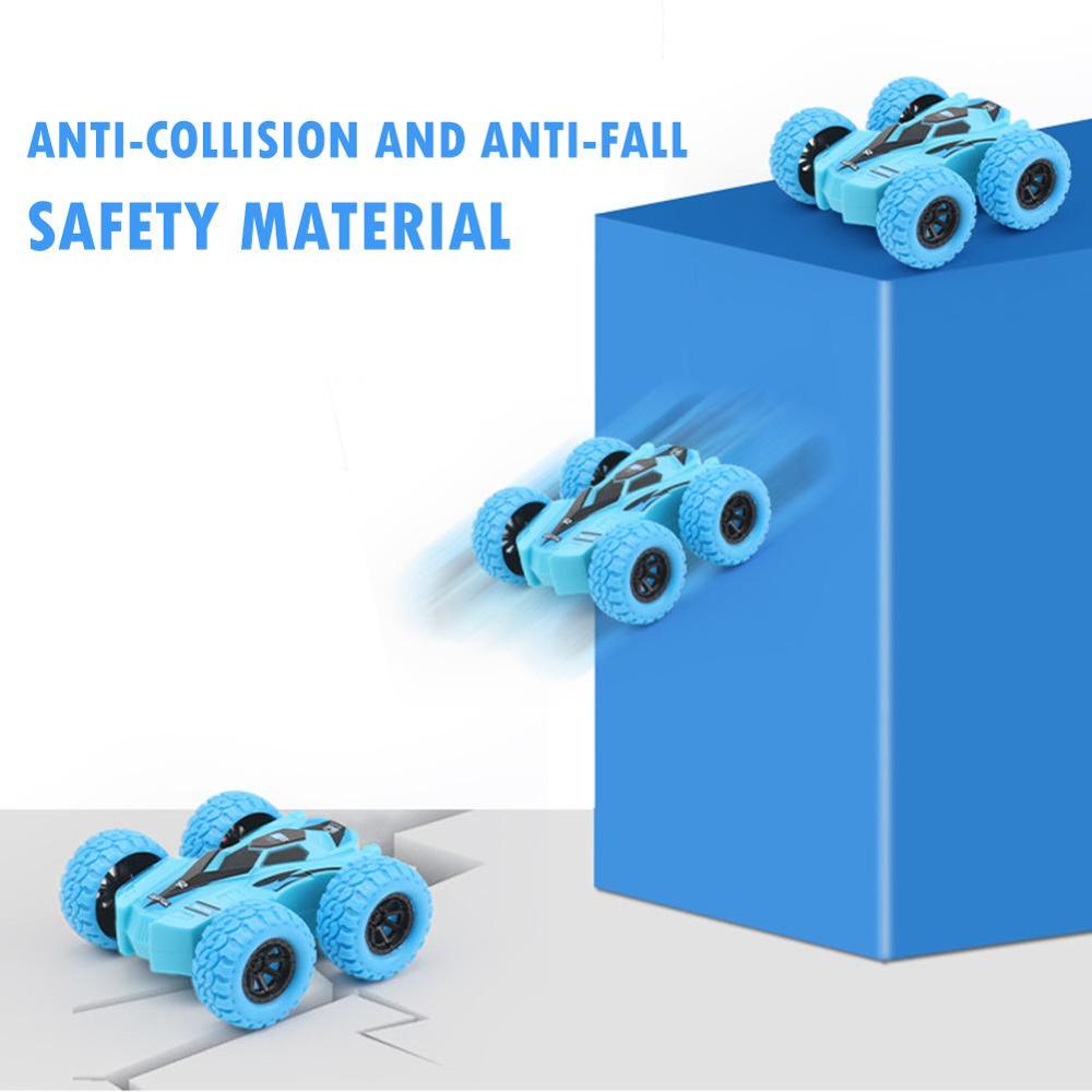 Inertie Vier-Wheel-Drive Model Auto Off-Road Voertuig Dubbelzijdig Dump Acrobatische Klimmen Kinderen Simulatie tracks 7.5X7 Cm