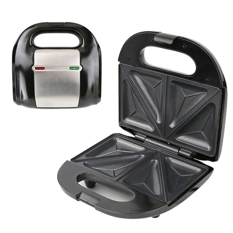 Wafel Maker 750W Mini Huishoudelijke Wafel Sandwich Maker Multifunctionele Broodrooster Ontbijt Bakken Making Machine, Eu Plug
