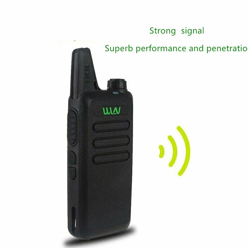 WLN KD-C1 Black 16 Channel Walkie Talkie Ham Radio UHF 400-470MHz MINI-Handheld