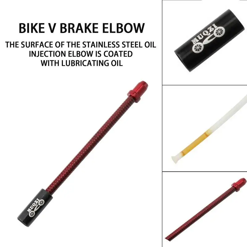1/2 stücke Fahrrad V Bremse Biegen Rohr Edelstahl Fahrrad Biegsamen Frühling Bremse Biegen Rohr Universal Radfahren V Bremsen flexible Draht