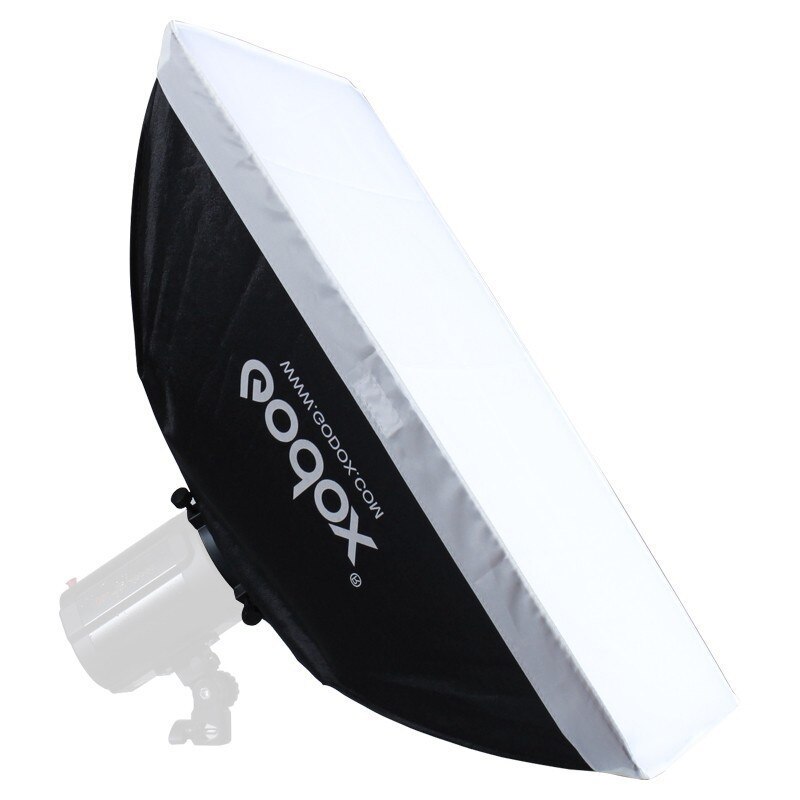 Godox-caja de luz estroboscópica para estudio, difusor cuadrado portátil de 60x60cm/23,6x23,6 pulgadas, MS60 x 60 con montaje Universal para Flash de estudio