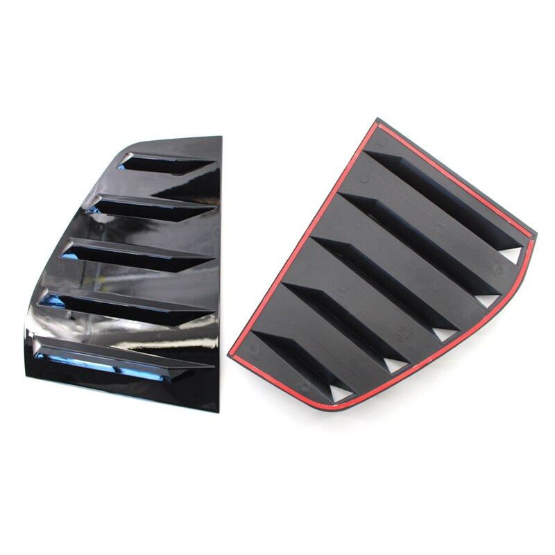 For-golf 6 mk6- r bagrude sidevindue lamel solafskærmning beklædning blank sort