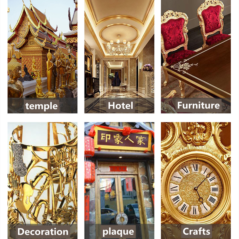 Water-based Gold Leaf Paint, Safe and Tasteless Gold Paint, Plaque Decoration, Gold Paint 100g/350g/1kg