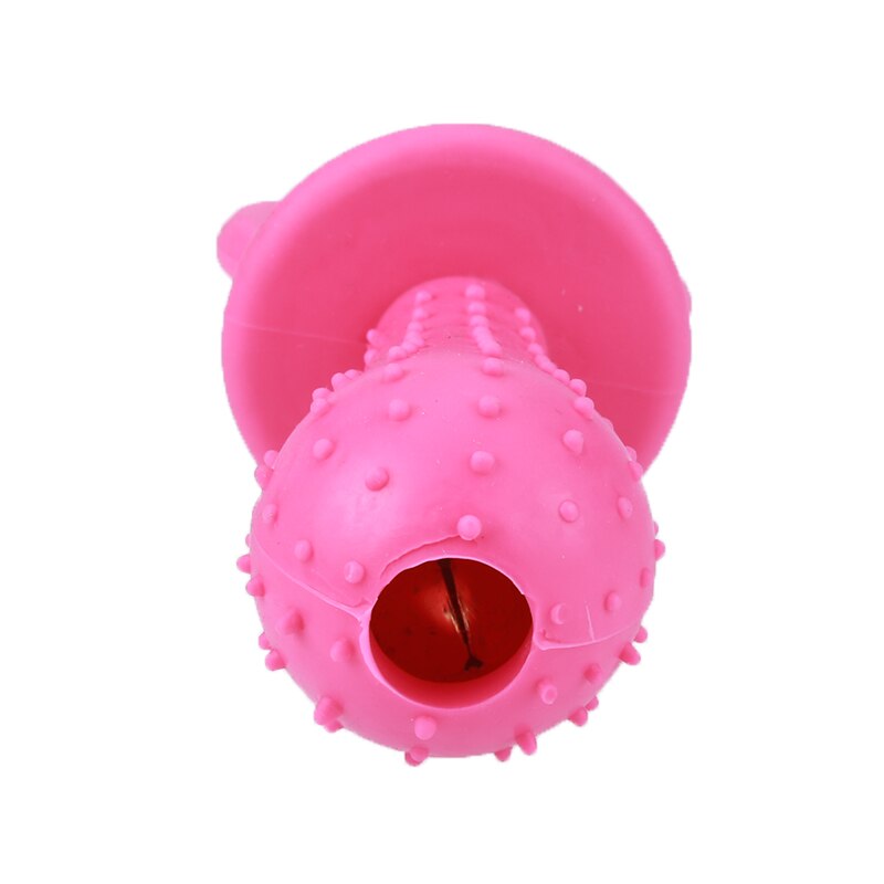 Non-Toxic Cute Rubber Pet Pacifier Toy With Bell Interactive Sound Cat Dog Puppy Toy Safe TPR Random Color