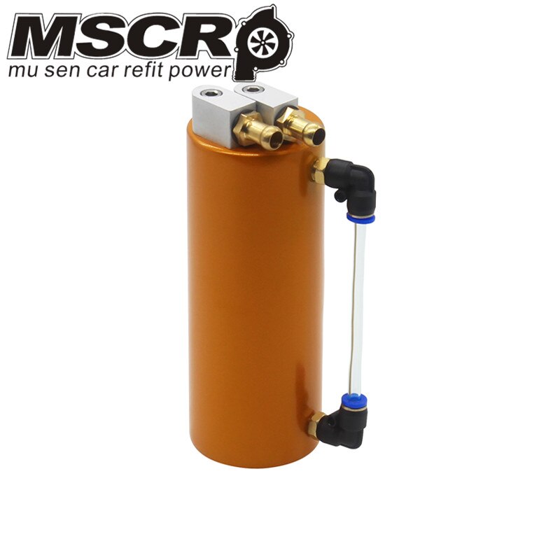 Universal Aluminum Racing Oil Catch Tank/CAN Round Can Reservoir Turbo Oil Catch Can / Can Catch Tank