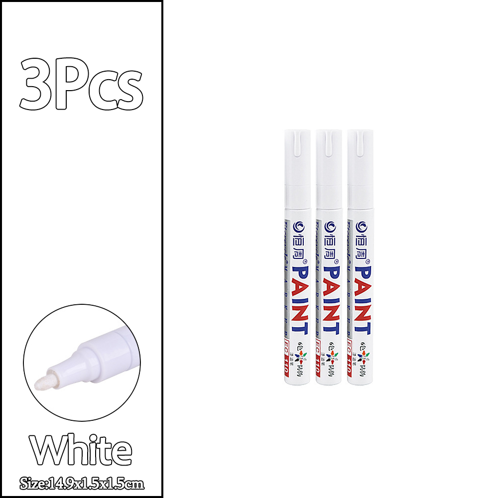 1/3/6/12 sztuk kolorowe znacznik robić farby permanentnej wodoodporne białe markery bieżnik opon gumowa farba robić tkanin metalowe pisaki robić malowania: śliwka