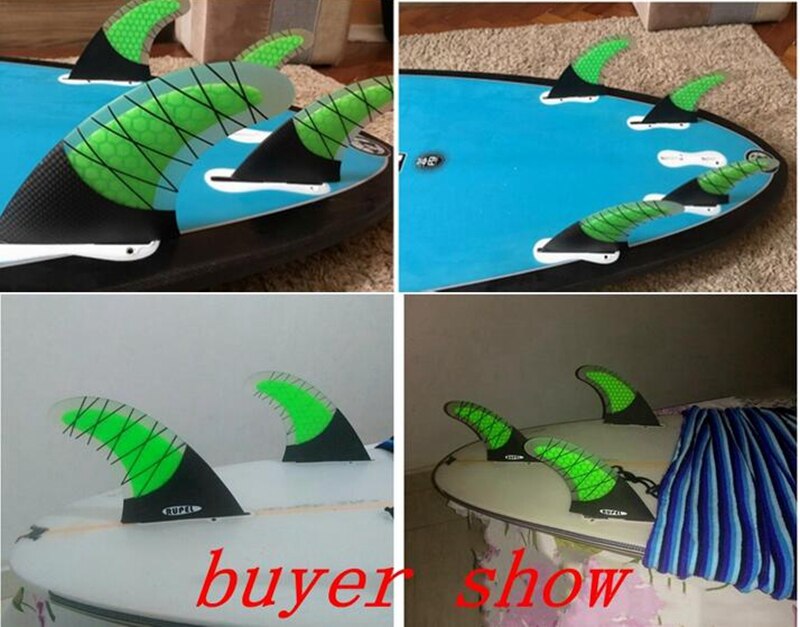 FCS II 2 Surf fins Tri set half carbon FCS 2 surfboard fins for surfboard G7 G5 L M Thrusters set
