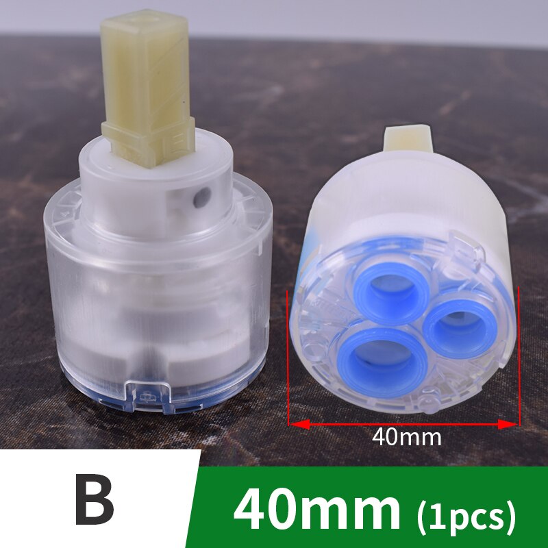 Faucet Cartridge 35mm 40mm Ceramic Faucet Cartridges Kitchen Faucet Accessories Valve and Cold Water Mixer Tap Replace Part: C-40mm