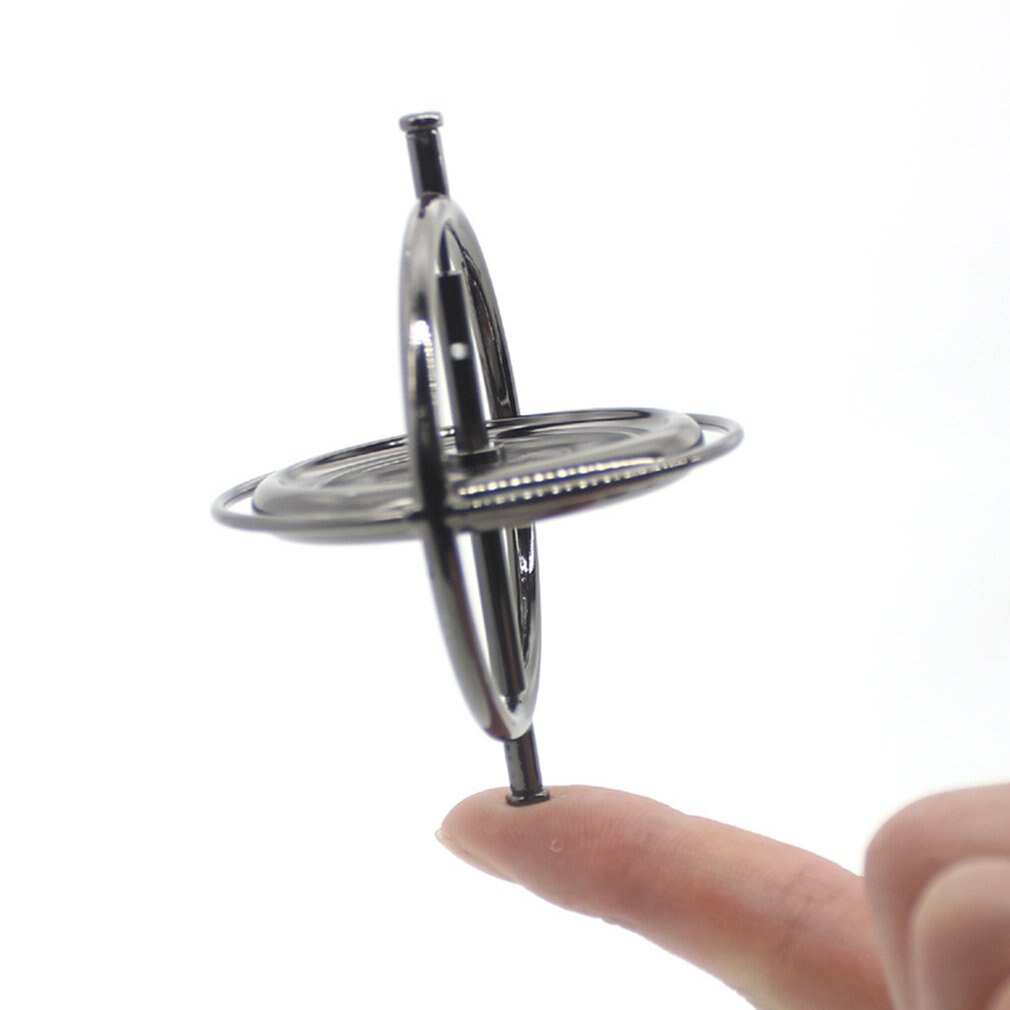 Giroscopio de Metal antigravedad para adultos, artefacto de descompresión, juguete de enseñanza, equilibrio de rotación, tecnología negra, giroscopio mecánico