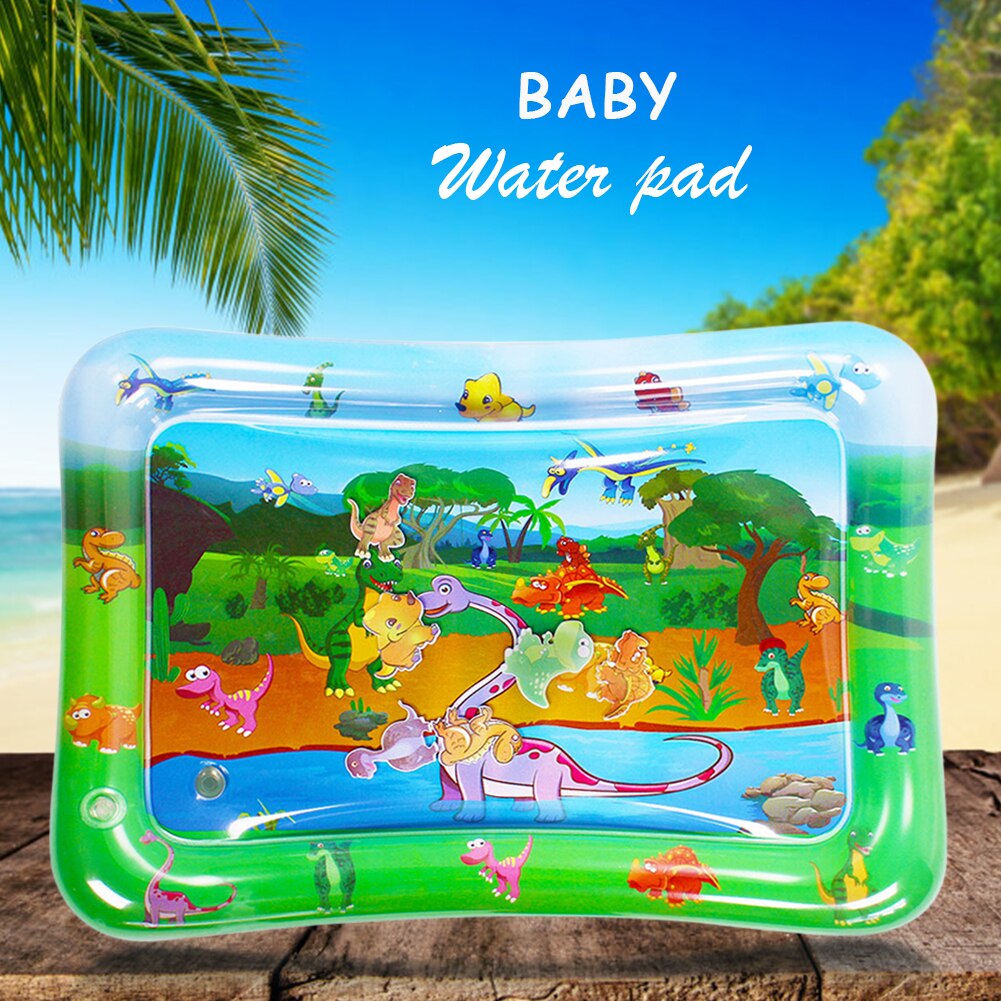 Baby Kids Play Mat Baby Opblaasbare Klopte Pad Dinosaurus Patroon Water Kussen Sport Speelgoed Spelletjes Spelen Mat Met Vriend