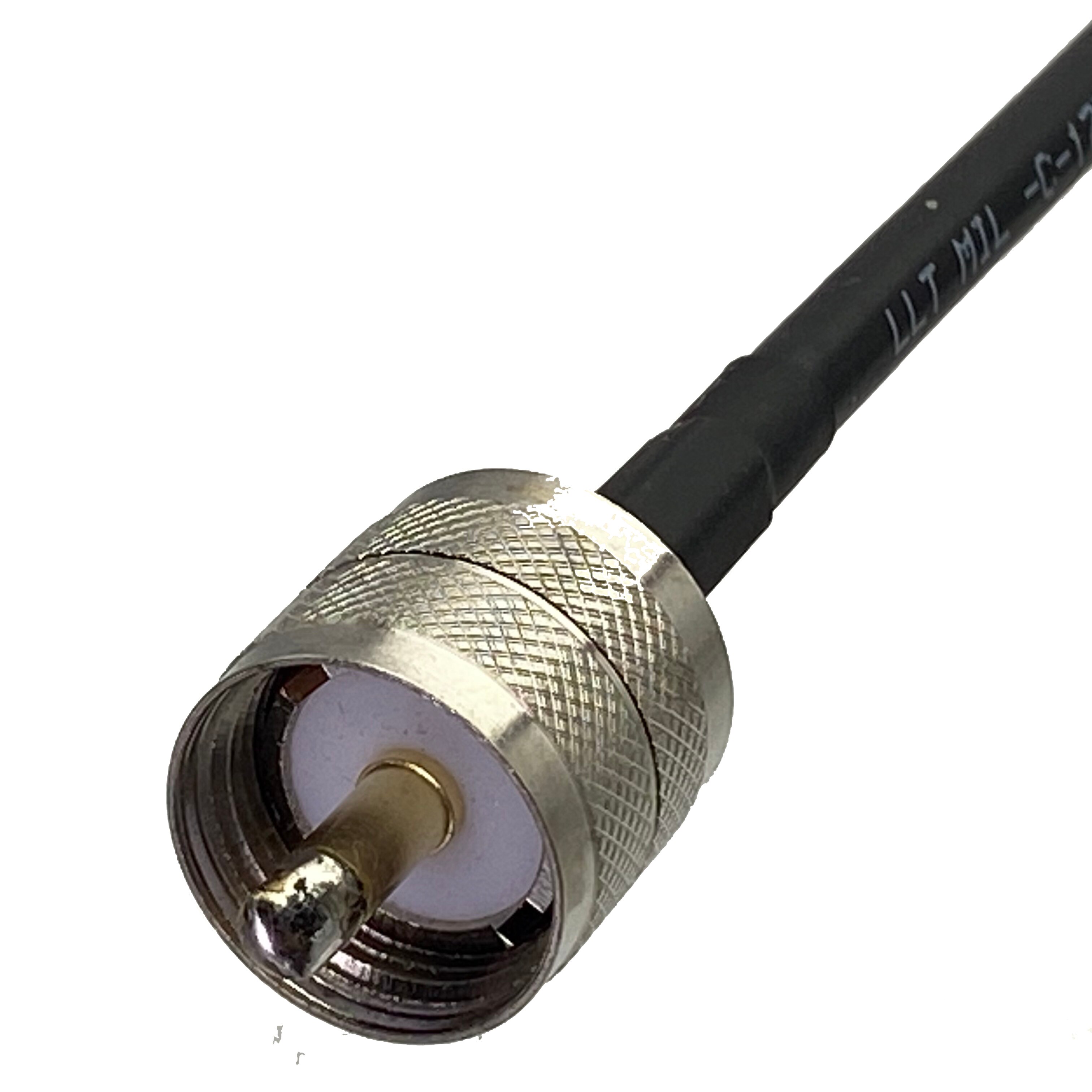 RG58 Cable UHF PL259 Male Plug to UHF PL259 Male Plug Connector RF Jumper Pigtails Wire Terminal Straight 6inch~50M