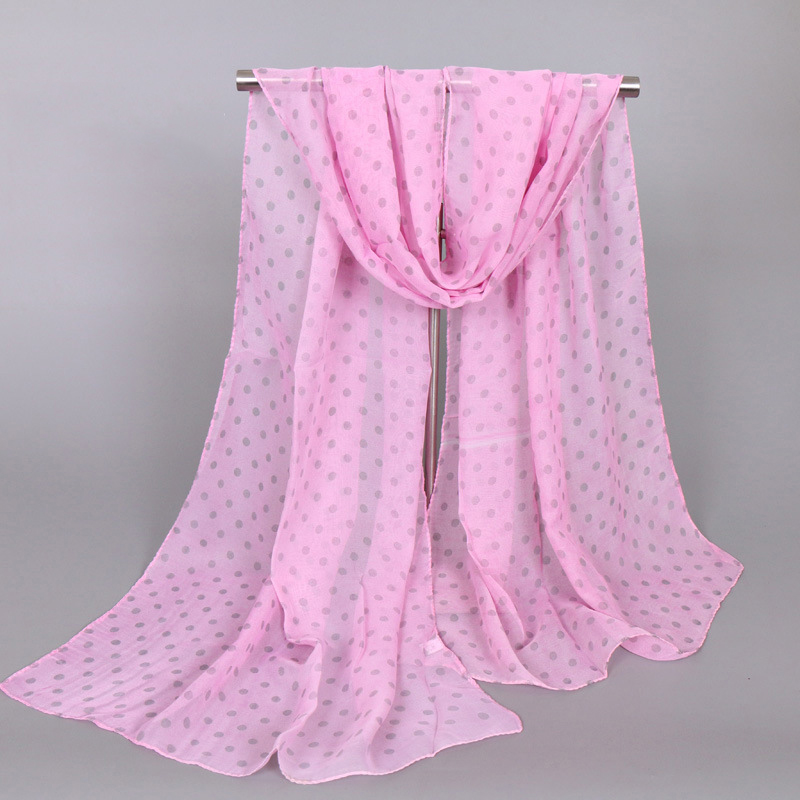 Nadrukowane kropki szyfonowa chusta Underscarf czapka pałąk rozciągać hidżab okładka Headwrap Turbante letnie ręczniki plażbyć winnym dla kobiet dziewczyna