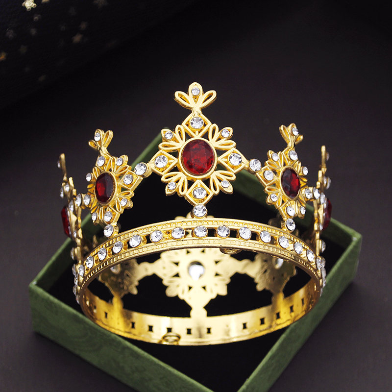 Party Prom Verjaardagstaart Kroon Kleine Tiara's voor Pop Groen Roze Diadeem Bruids Bruiloft Haar Sieraden Tiara's Hoofdornamenten: Rhodium Plated