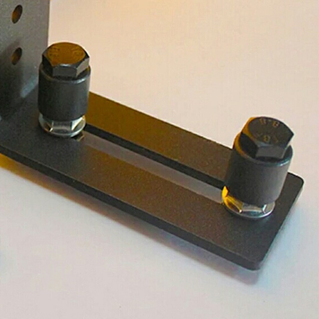 Carbon Steel Adjustable Sliding Barn Door Bottom Guide Stopper Accessory Smoothly Quietly