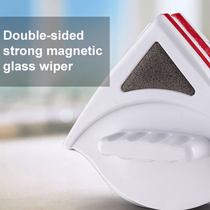 Dobbeltsidet magnetisk vinduespudsebørste til vask af vinduer glasrengøring husholdningsvask vinduesviskermagnetglasrens