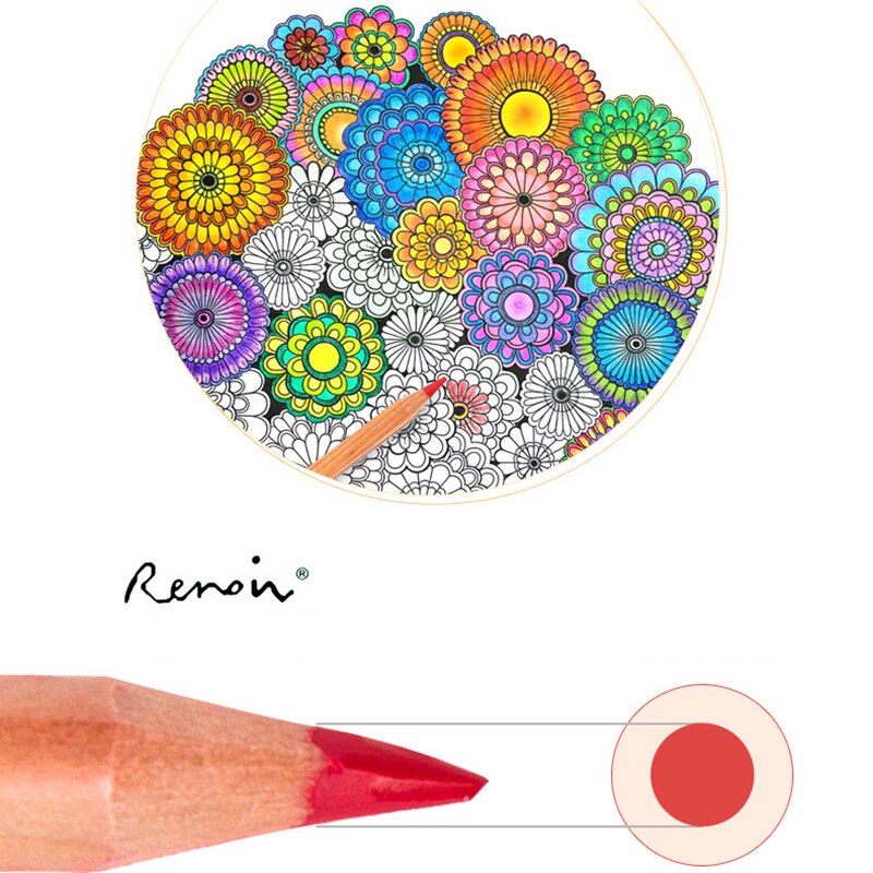 Oliefarve blyant 24/36/48/72/100/120 farver kunstmaleri jernkasse håndmalet til tegning af skitse kunstforsyninger