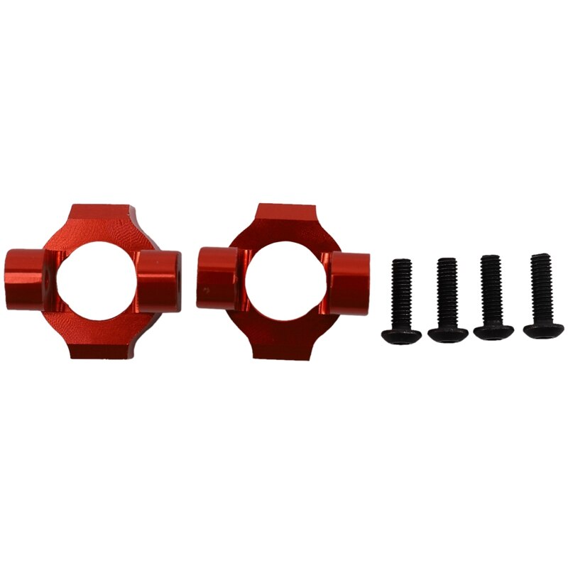 2 stuks legering voor c-naafbeugel asbehuizing eindset voor rc speelgoedauto 1:10 hpi venture fj cruiser: Rood