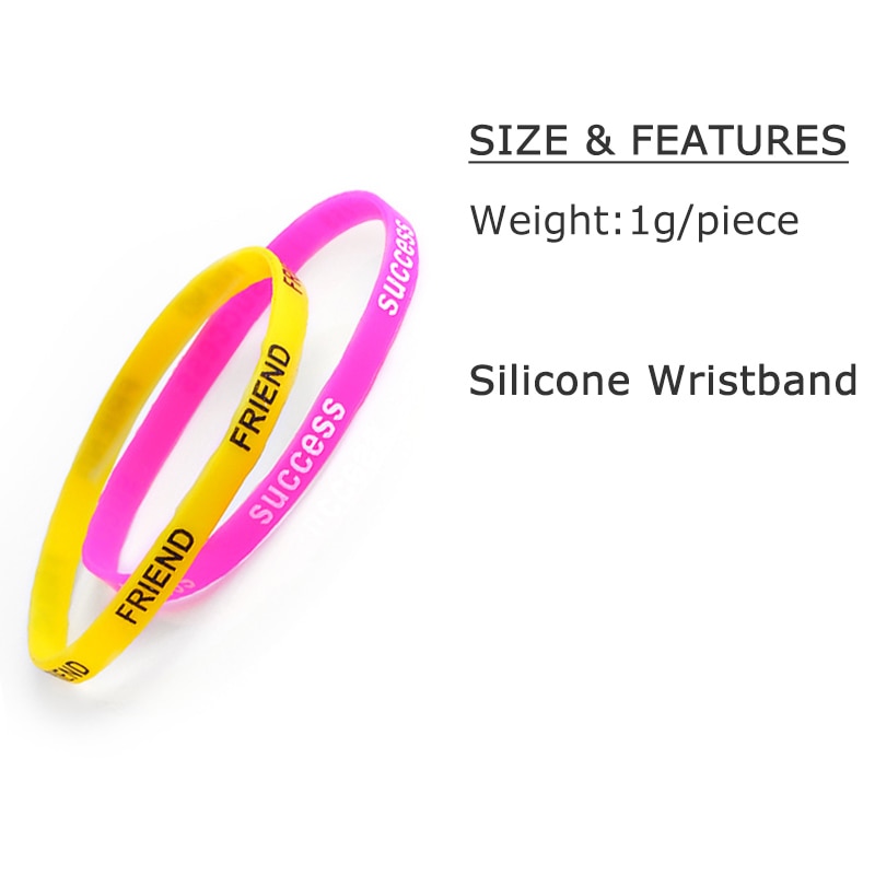 Colorful Lot Letter Print Silicone Rubber Bracelet Unisex Wristband Bracelet Bangles Silicone Bracelet Jewelry brtk39
