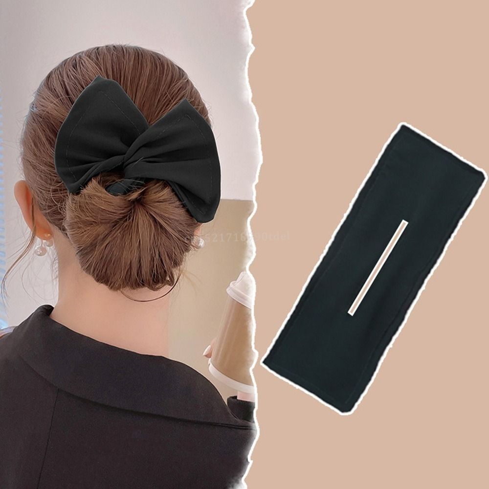 Pinza para el pelo mágica para mujer, accesorios para hacer moños con forma de donut, estilo francés, trenzador de pelo, 1 ud.: Gris