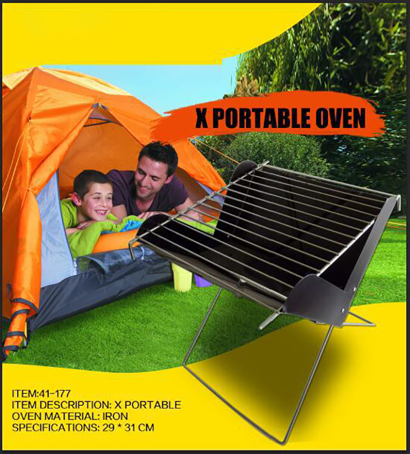 BBQ Camping Grill stand Foldable Portable Outdoors Charcoal Brazier stove Barbecue Camping supplies