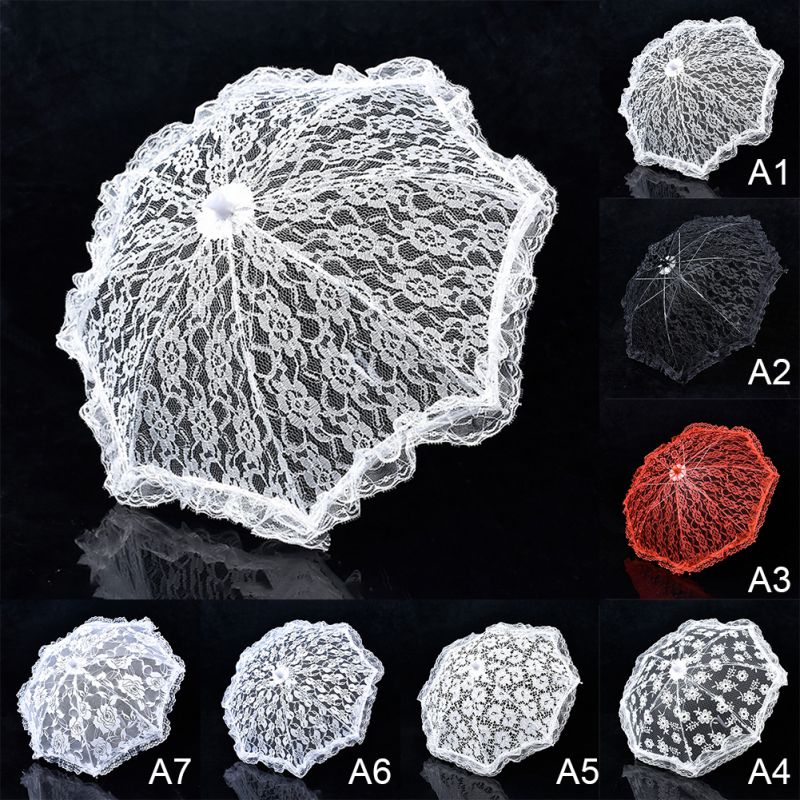 Events Umbrella Lace Wedding Shooting Parasol Umbrella Lady Costume Accessory Bridal Photo Props