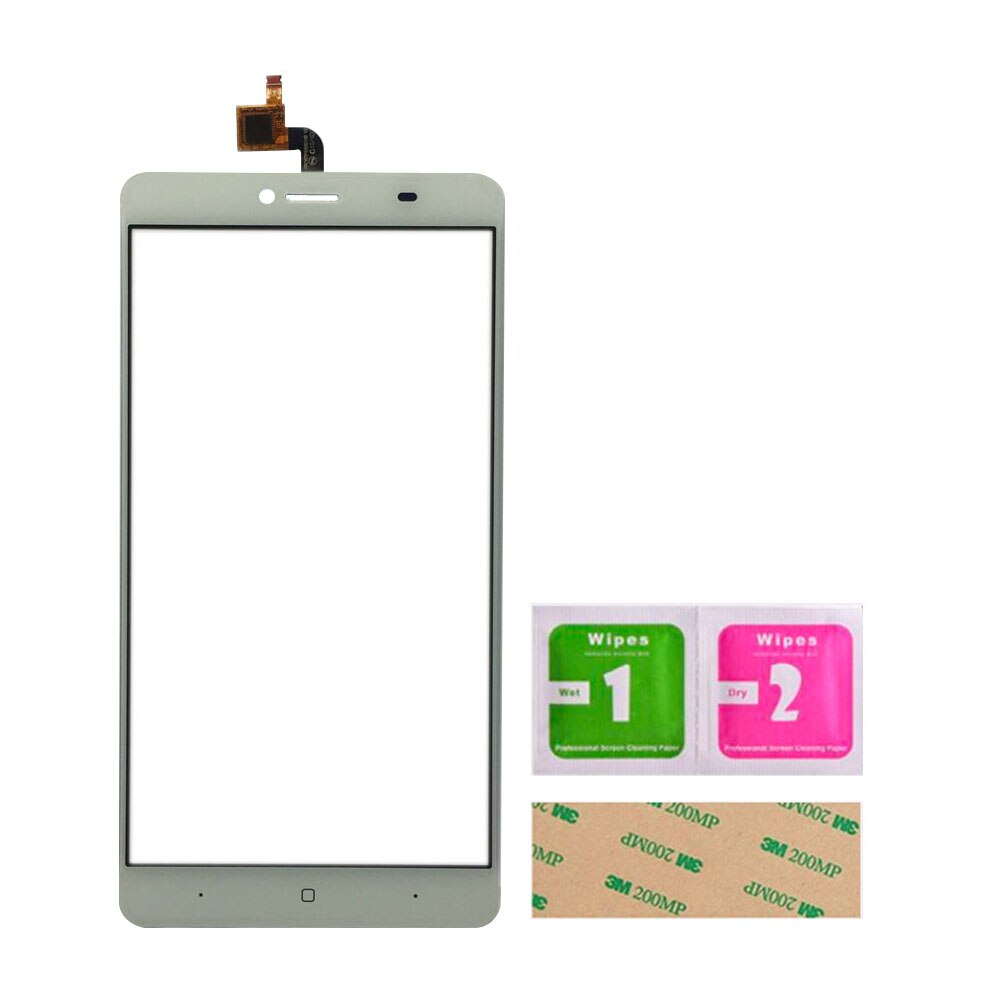 6.5 "Touch Sensor Voor Doogee Y6 Max Touch Screen Digitizer Panel Sensor Touchscreen Gereedschap 3M Lijm: White No Tools