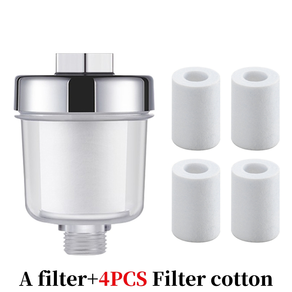 Bath Filter Transparent Bathroom Filtration System Water Outlet Purifier Kits Universal Faucet Filter For Kitchen Bathroom: Blue
