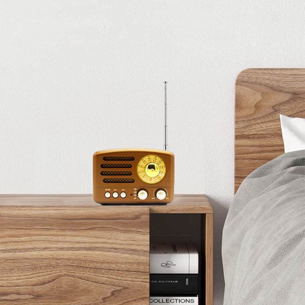 1PCs Red/Coffee Portable Vintage Retro Radio Bluet... – Grandado