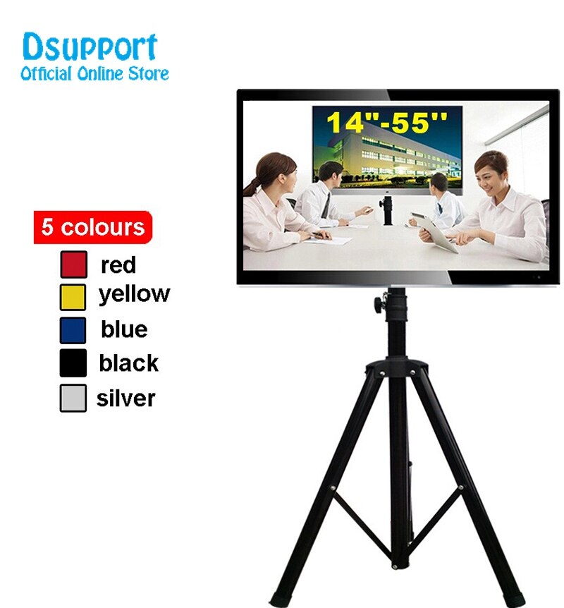 One pair TRKX22 14-40" Movable Folding LCD TV Floor Stand TV Mount Cart Display Rack Full Motion TV Tripod Loading 50kgs