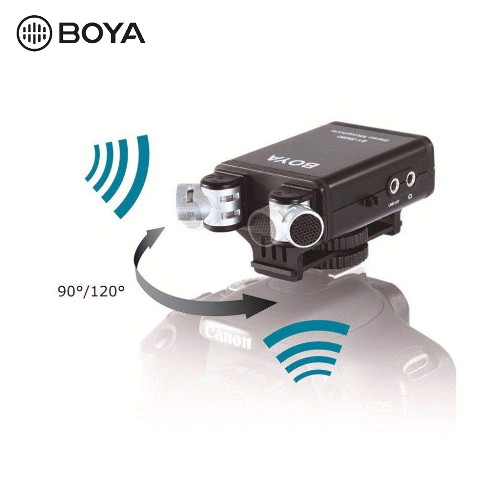 Boya av -sm80 stereo videomikrofon med frontrute til kanon til nikon til sony dslr kamera mikrofon videokamera