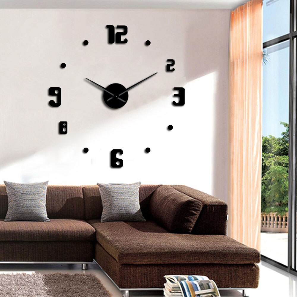 DIY Large Wall Clock Modern Quartz Clocks Wall Watch Big Clock Needle Acrylic Mirror Diy Sticker 3d Stickers Home Decor