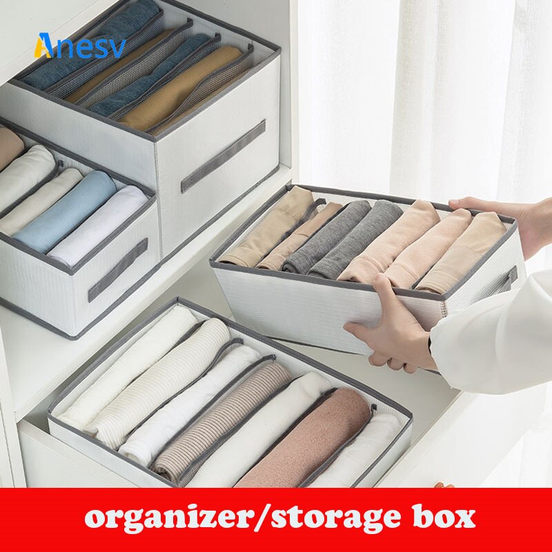 Faltbare hosen kleidung lagerung artefakt trennung finishing box schlafsaal nacht kleiderschrank transparent harte bord lagerung