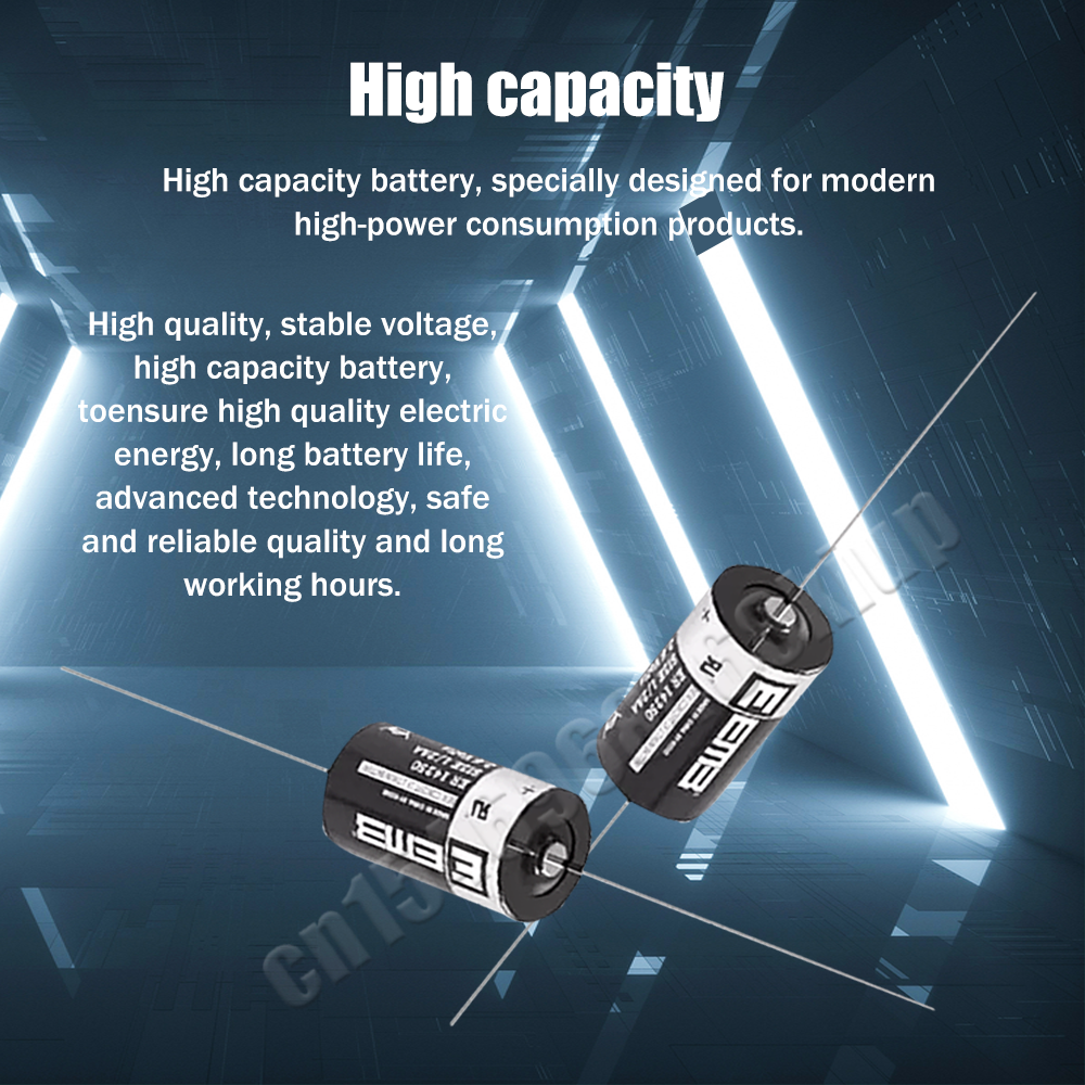 2 Stuks 3.6V 1200Mah ER14250 Er 14250 CR14250SL 1/2AA Lithium Batterij Met Pinnen Voor Plc Cnc machine Tools Touch Screen Water Meter