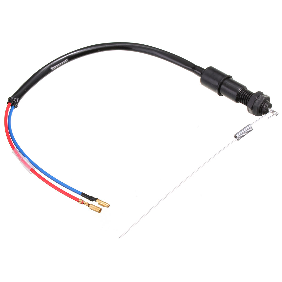 Interruptor de freno trasero para motocicleta, luz de freno de tambor, interruptor de freno trasero + Kit de resorte Universal para Pit Bike Quad Scooter