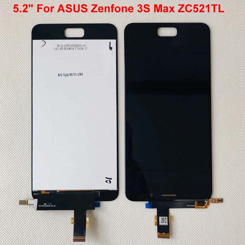 Originele Beste Aaa 5.2 "Voor Asus Zenfone 3S Max ZC521TL Lcd Touch Screen Digitizer Vervanging ZC521TL Lcd X00GD peg Asus Display