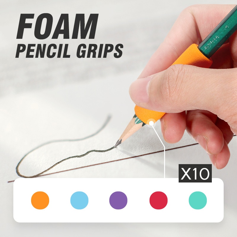 10 stk pen blyant greb holder til børn børn skole papirvarer blødt skum håndskrift hjælp