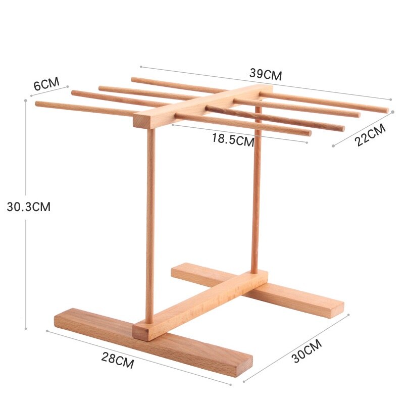 Pasta Drying Rack Wooden Handmade Spaghetti Vermicelli Linguine Pasta Dryer Noodle Hanging Stand Noodle Drying Rack