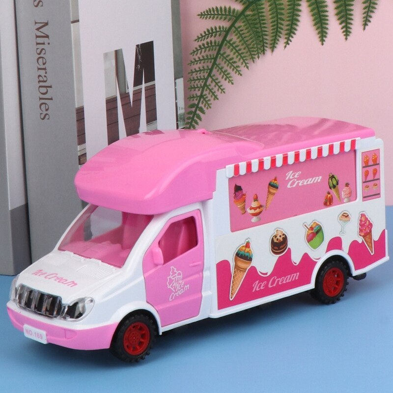 Electric Ice Cream Bar Universal Dining Car Toy Kit DIY Educational Music Projects with Lights Children