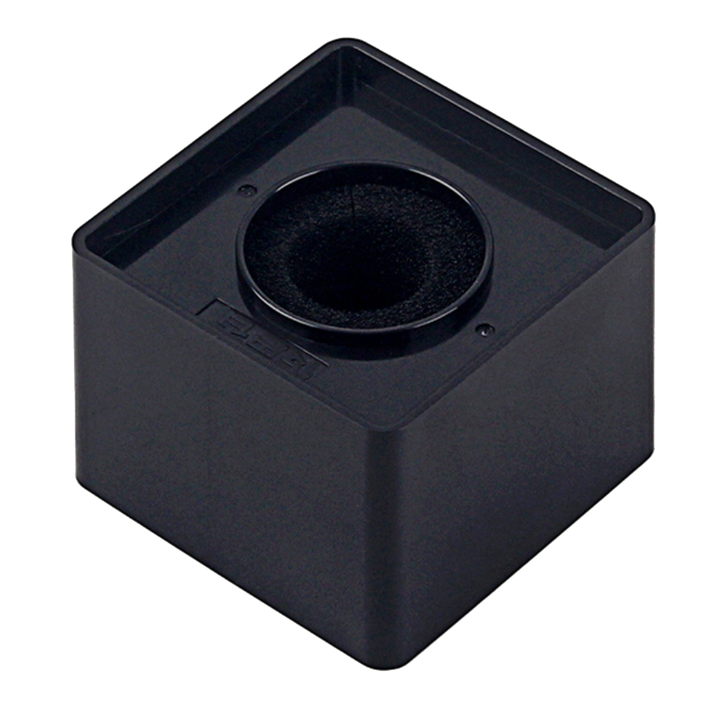 Square Shaped Studio Interview Mic Microphone Flag Molding Station Black