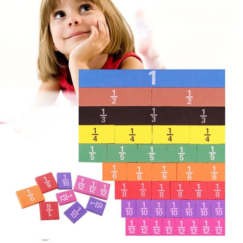Magnetische Fractie Tellen Blok Kinderen Leermiddelen Speelgoed Fractie Educatief Wiskunde Leren