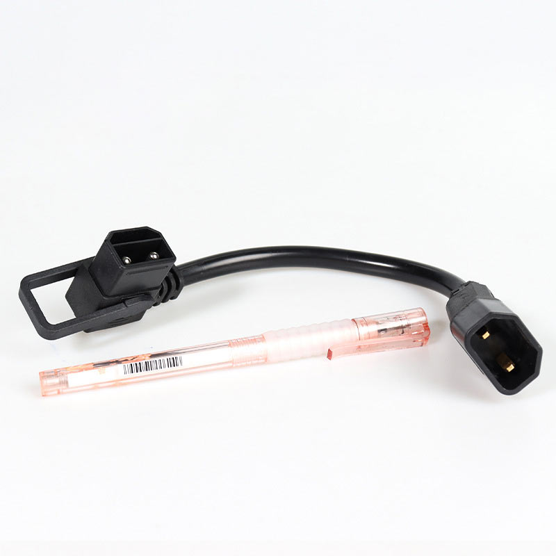 2+6 Electric Vehicle Battery Plug Socket with Wire 8Pin E-bike Lithium Charging Connector Charging Interface Replacement Adapter: Gold