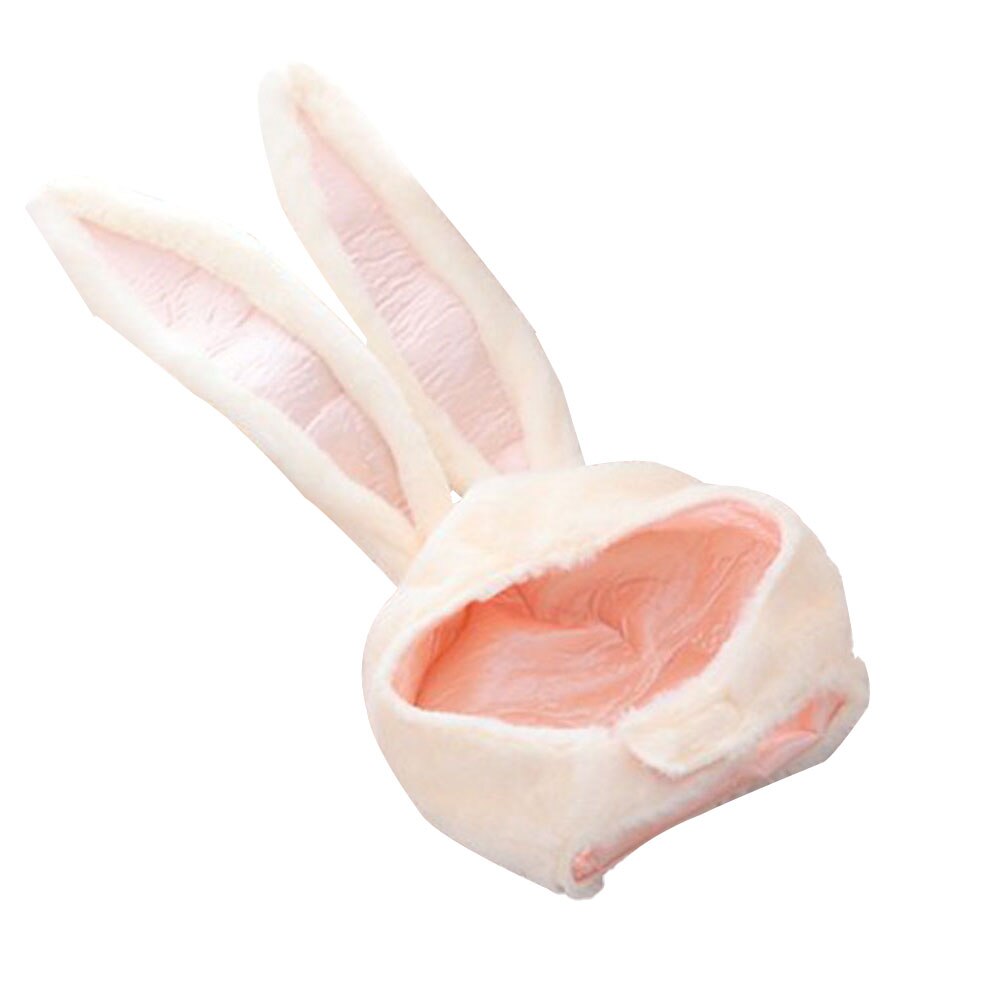 Bunny ører hat bunny hat hætte hat med øreklapper halloween fest cosplay kvinder piger lang kasket plys kanin ører kanin hat