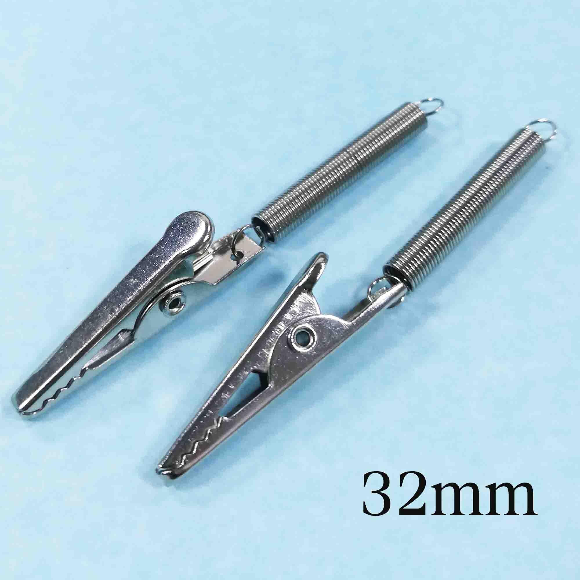10-30 PCS Silver Alligator Clips with Teeth Alligator Clamps Roach Clips Single Prong Alligator Photo Clips Single Prong