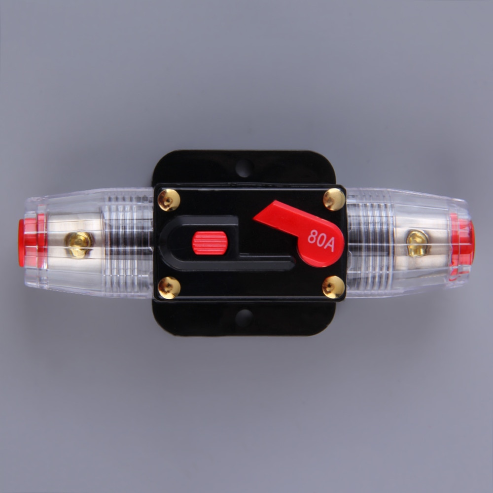 Aankomst Auto Styling Audio 80-Amp Circuit Breaker Handmatige Reset Schakelaar Agu Zekeringhouder
