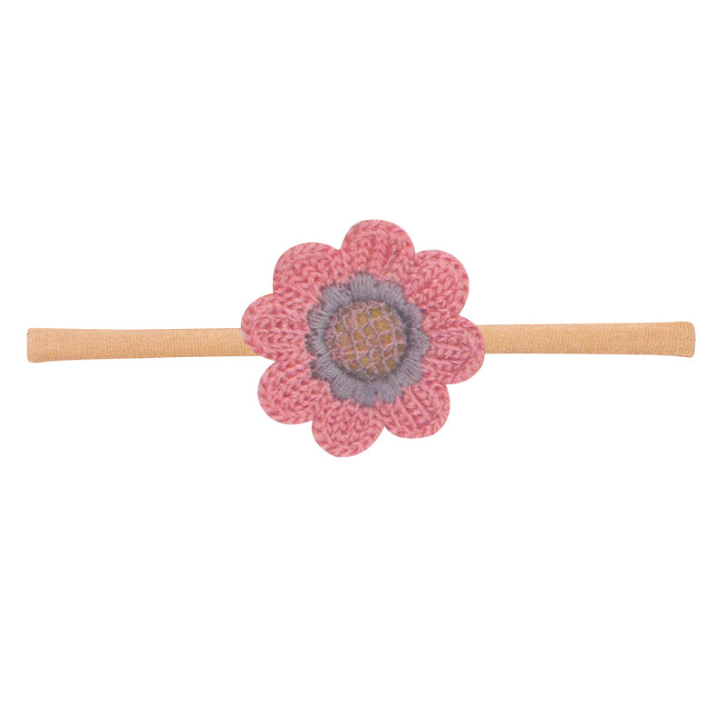 2022 Baby Meisjes Haarband Leuke 3D Strik Bloem Hoofdband Touw Koreaanse Stijl Eenvoudige Niet-geweven Stof Haar accessoires: H
