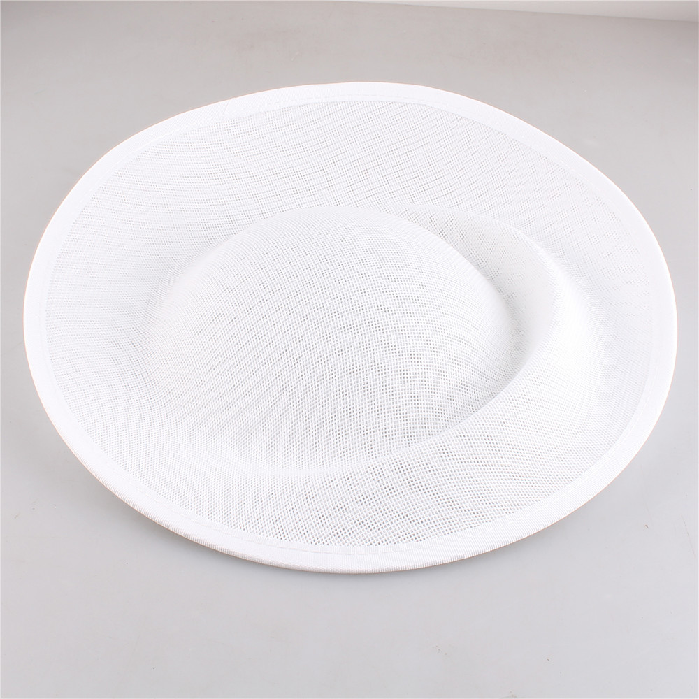 Bride 30CM Round Fascinators Beses Wedding Headdress Ladies Millinery Hat Fascinator DIY Hair Accessories: 4G / WHITE