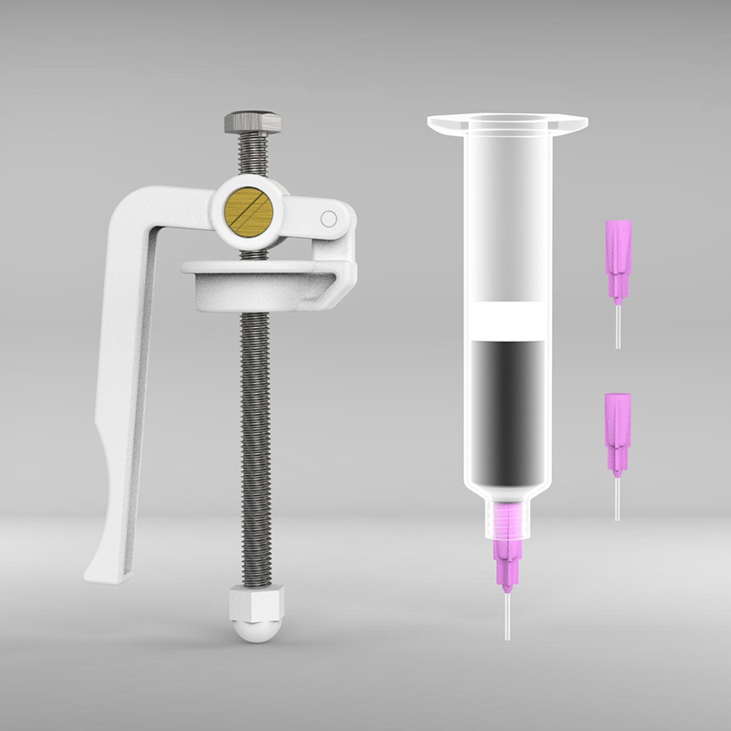 1 Satz Leiterplatte reparatur antriebs stütze Löt zubehör Werkzeuge Löt pasten extruder Schweiß öl verstärker Antriebs werkzeug ~: Rot