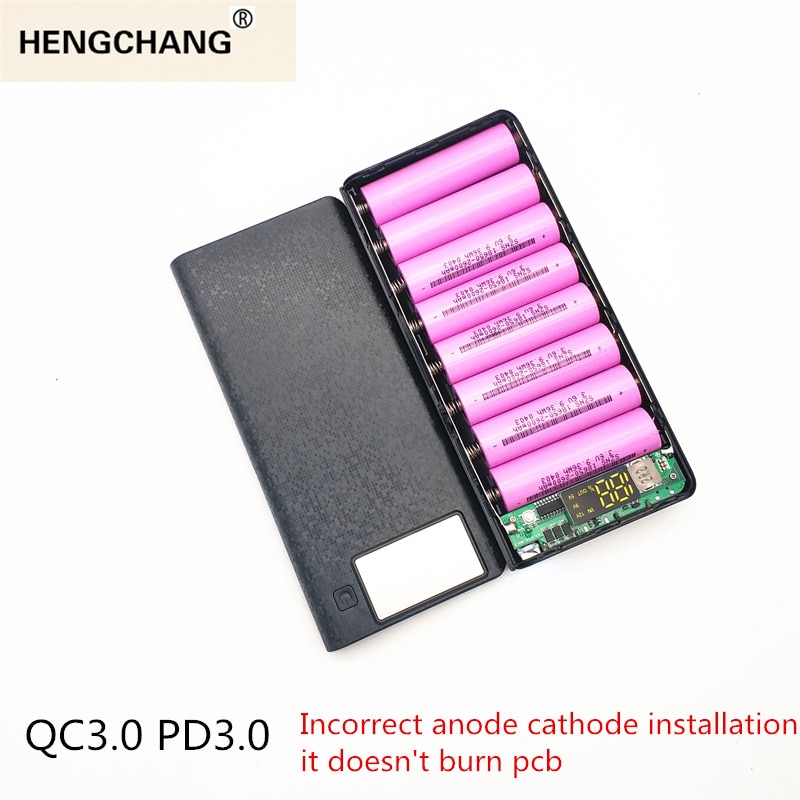 Quick charge power bank 18650 case QC3.0 PD3.0 DIY power bank Batterij box Fast Charger Box shell DIY